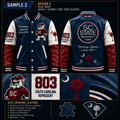 South Carolina State University 1896 Heritage Blue Leather Jacket